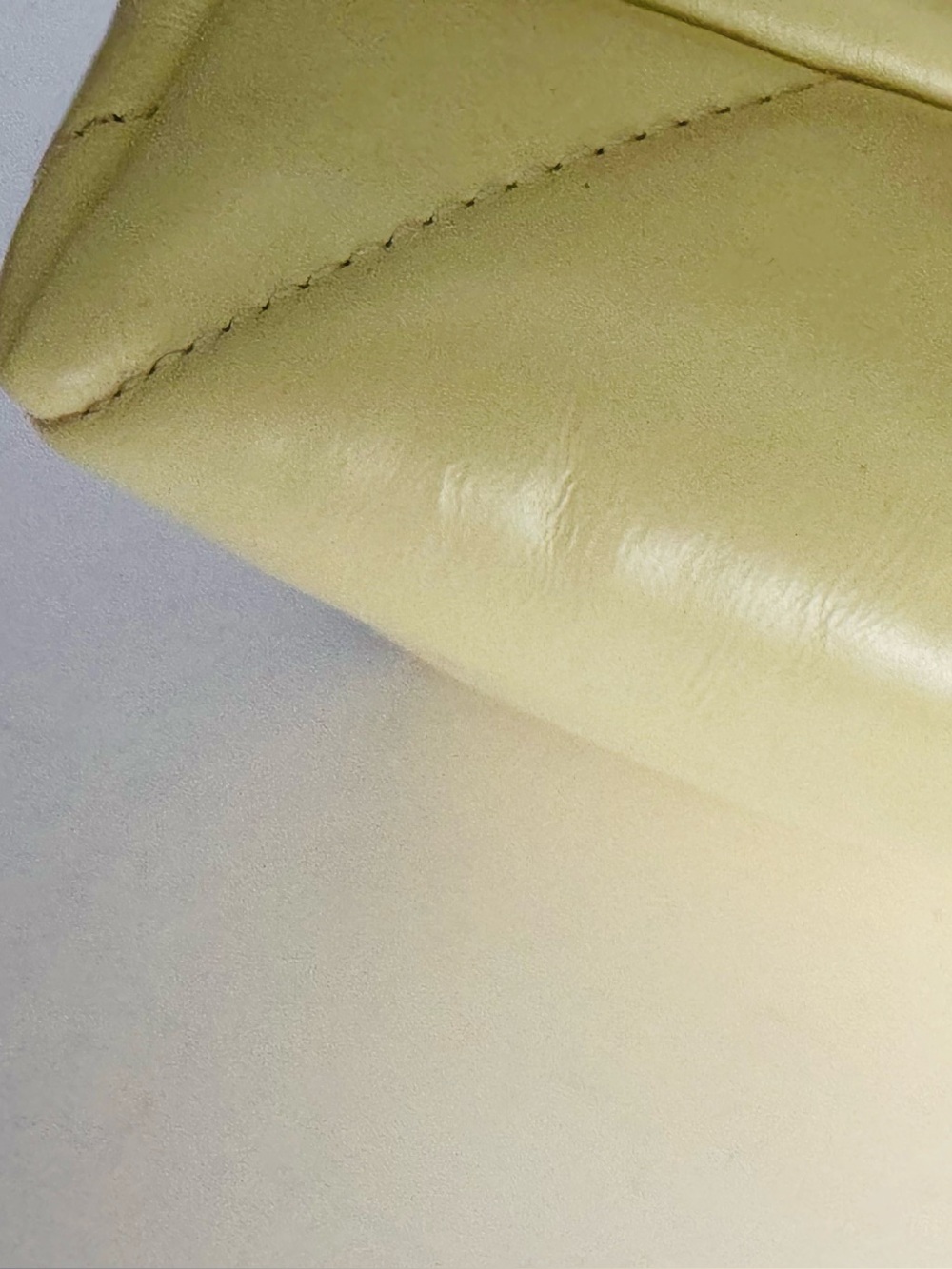 Tory Burch Small Kira Diamond Quilt Shoulder Bag Pale Yellow Frozen Zest NWOT - Picture 9 of 14